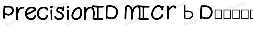 PrecisionID MICR B D字体转换